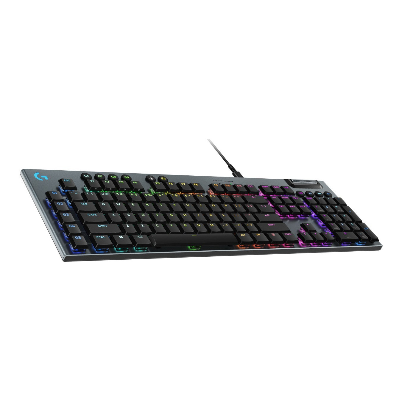 Logitech G915 X - Wired Low-Profile Mechanical Gaming Keyboard - Black, US QWERTY, Per-Key RGB