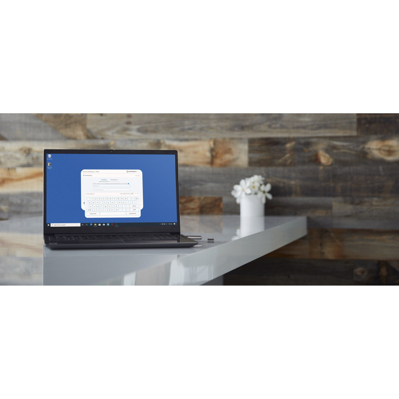 Kingston IronKey Locker+ 50 - IKLP50 - 64GB Silver USB-A USB 3.2 Gen1 (AES-256 Hardware Encrypted)