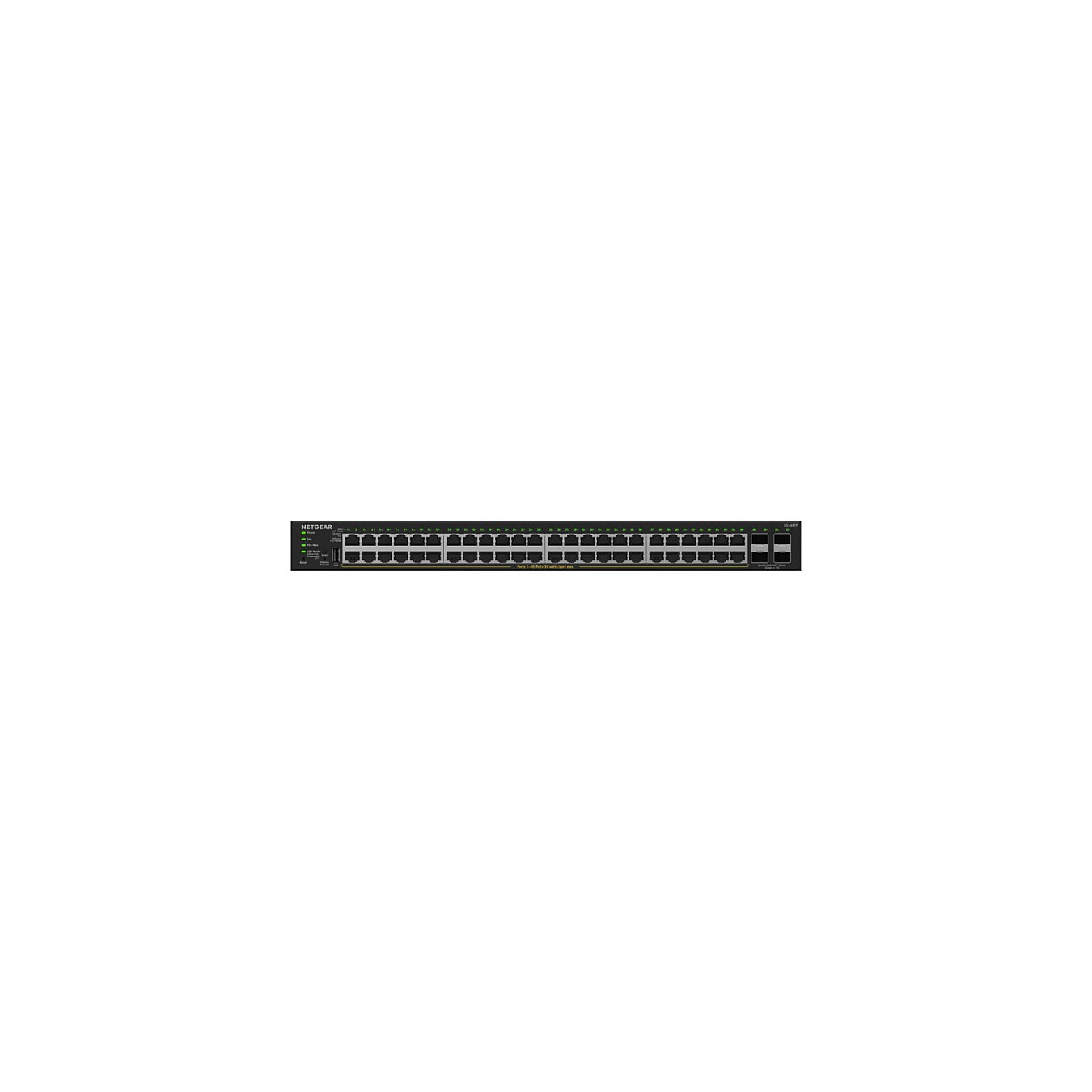 Buy NETGEAR GS348TPv2 - Switch - 2+ L3 Lite - Smart - 48 x 10 100 1000 (PoE+) + 4 x SFP - Desktop, an Rack montierbar - P... in 