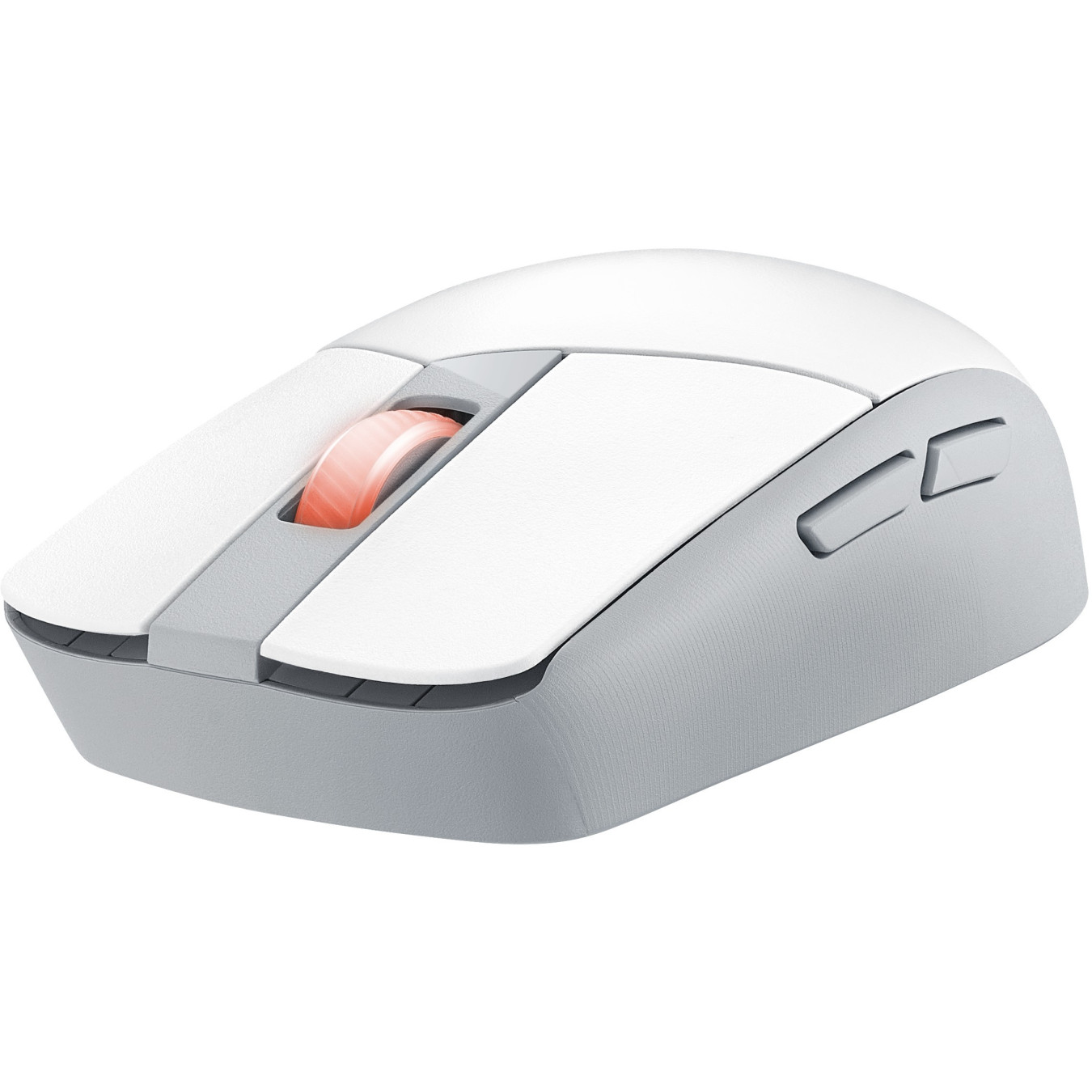 ASUS ROG Strix Impact III Wireless - Ambidextrous Gaming Mouse - White, 36000 DPI, RF 2.4GHz & Bluetooth 5.1