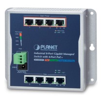Buy PLANET Industrial 8-Port 10 100 1000T Wall-mount with in Cyprus, Nicosia, Limassol, Larnaka, Pafos