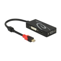 Buy DELOCK Adapter mini Displayport 1.2 Stecker to VGA HDMI DVI Buchse 4K Passiv schwarz in Cyprus, Nicosia, Limassol, Larnaka, 