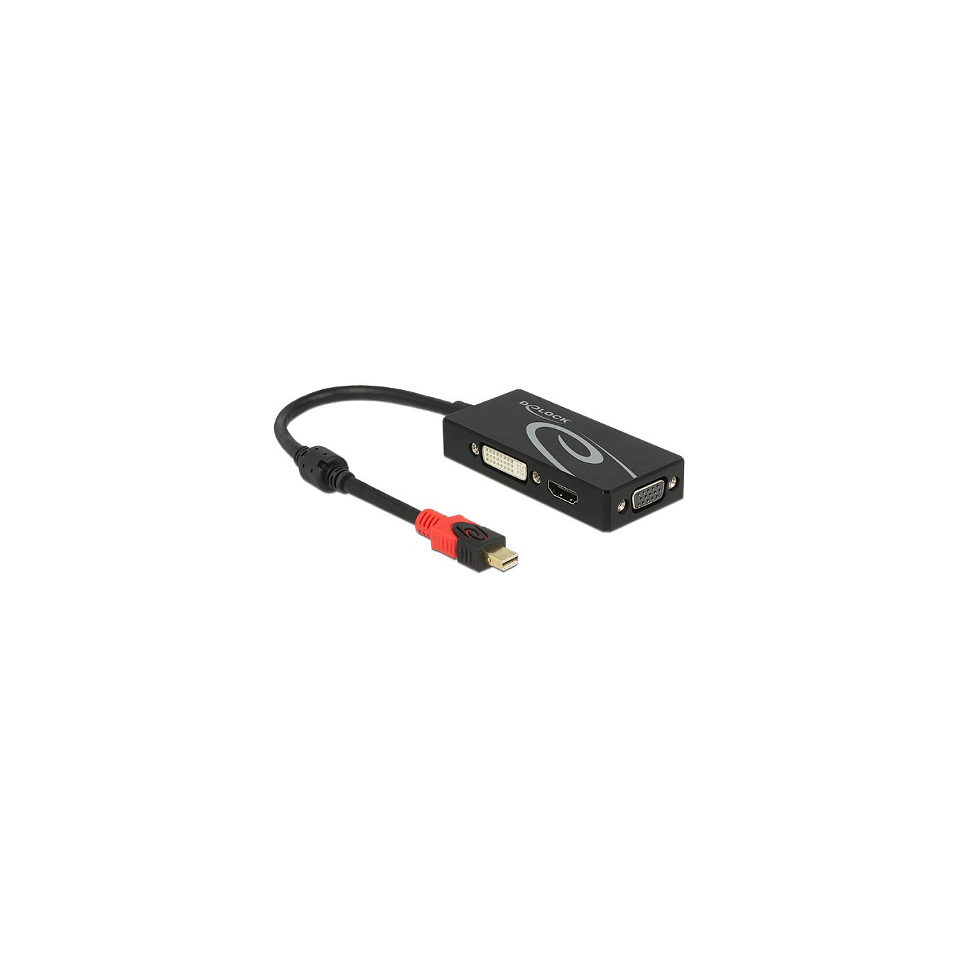Buy DELOCK Adapter mini Displayport 1.2 Stecker to VGA HDMI DVI Buchse 4K Passiv schwarz in Cyprus, Nicosia, Limassol, Larnaka, 