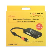 Buy DELOCK Adapter mini Displayport 1.2 Stecker to VGA HDMI DVI Buchse 4K Passiv schwarz in Cyprus, Nicosia, Limassol, Larnaka, 