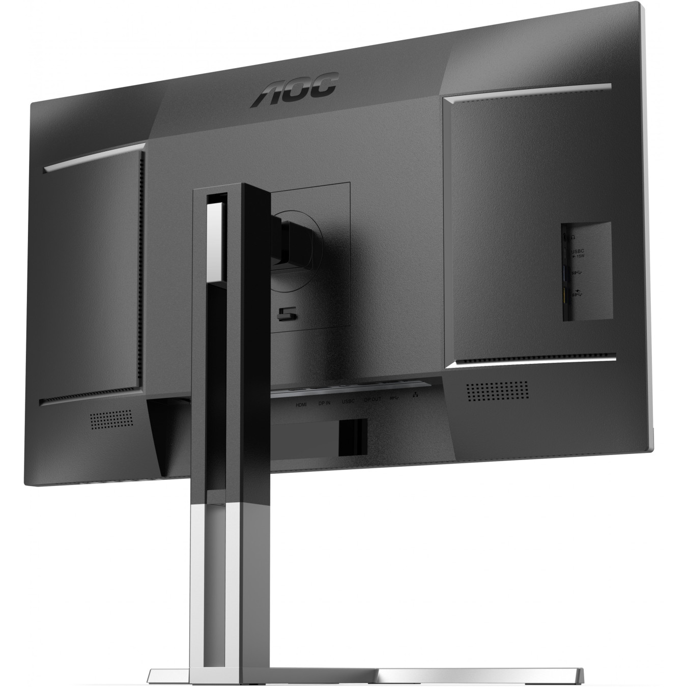 AOC Q27U3CV - 27-inch QHD (2560x1440) IPS Quantum Dot Monitor, HDR400, USB-C 96W PD, DP/HDMI, Black