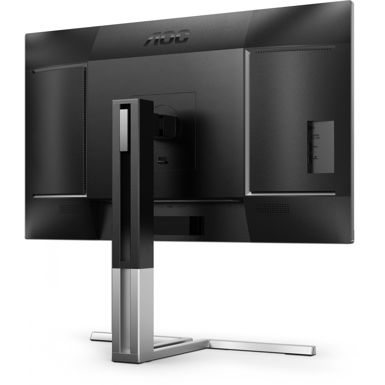 AOC Q27U3CV - 27-inch QHD (2560x1440) IPS Quantum Dot Monitor, HDR400, USB-C 96W PD, DP/HDMI, Black