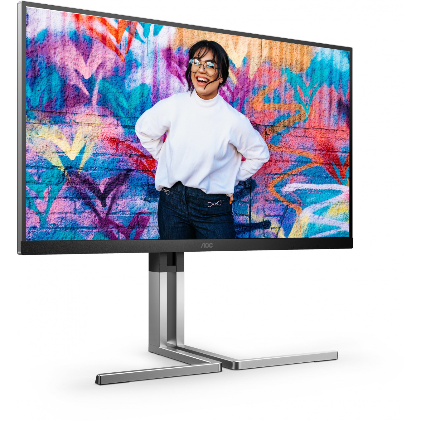 AOC Q27U3CV - 27-inch QHD (2560x1440) IPS Quantum Dot Monitor, HDR400, USB-C 96W PD, DP/HDMI, Black