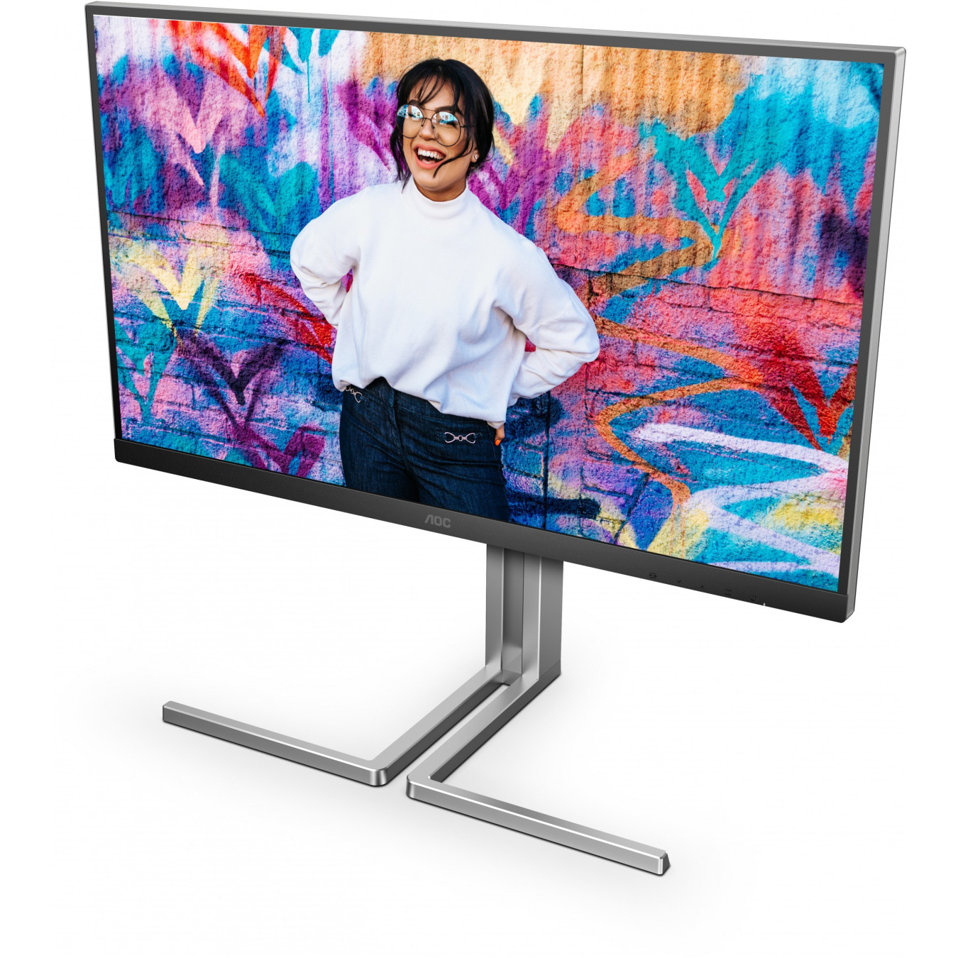 AOC Q27U3CV - 27-inch QHD (2560x1440) IPS Quantum Dot Monitor, HDR400, USB-C 96W PD, DP/HDMI, Black