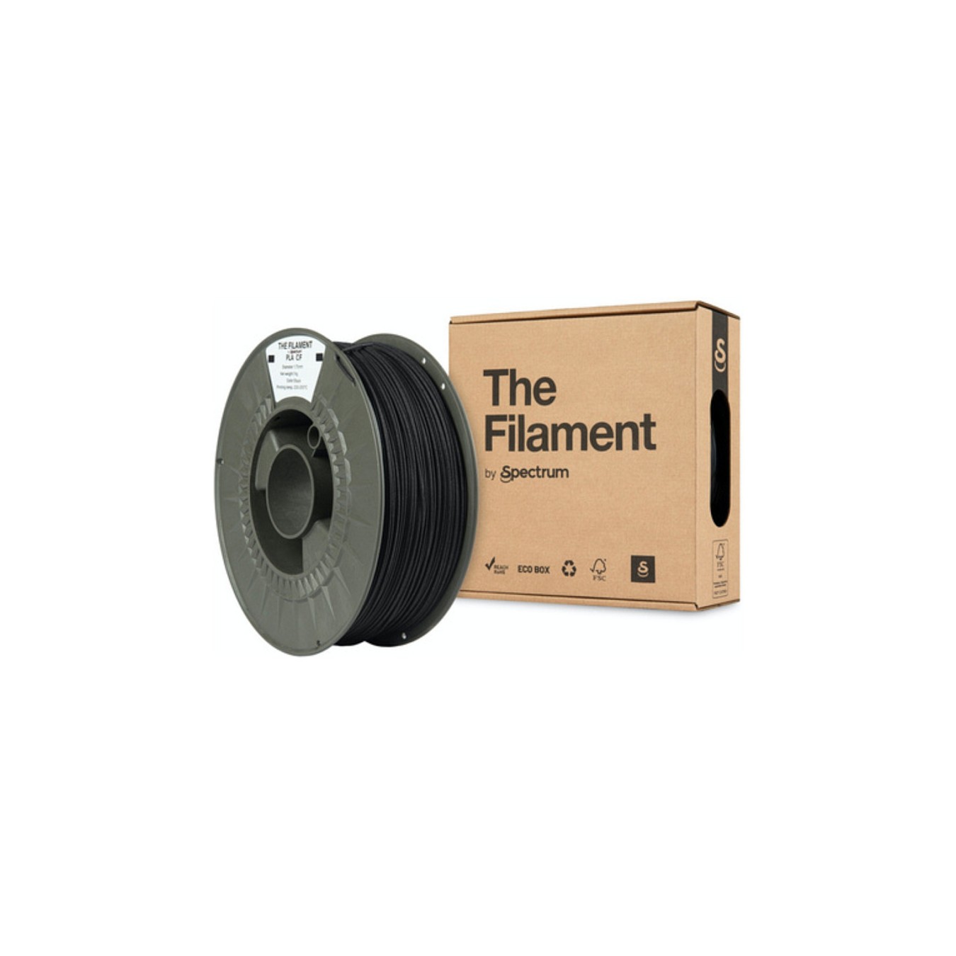 Buy The Filament · PLA CF · BLACK · 1.75mm · 1kg in Cyprus, Nicosia, Limassol, Larnaka, Pafos