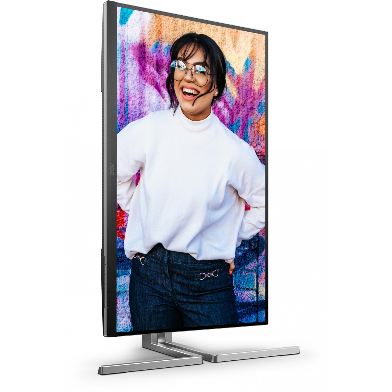 AOC Q27U3CV - 27-inch QHD (2560x1440) IPS Quantum Dot Monitor, HDR400, USB-C 96W PD, DP/HDMI, Black