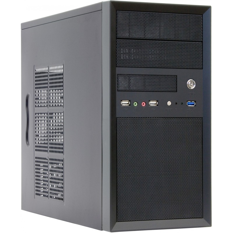 Chieftec CT-01B-OP Mini Tower Micro-ATX Case - Black Mesh (Retail) — Buy in Cyprus with Fast Delivery