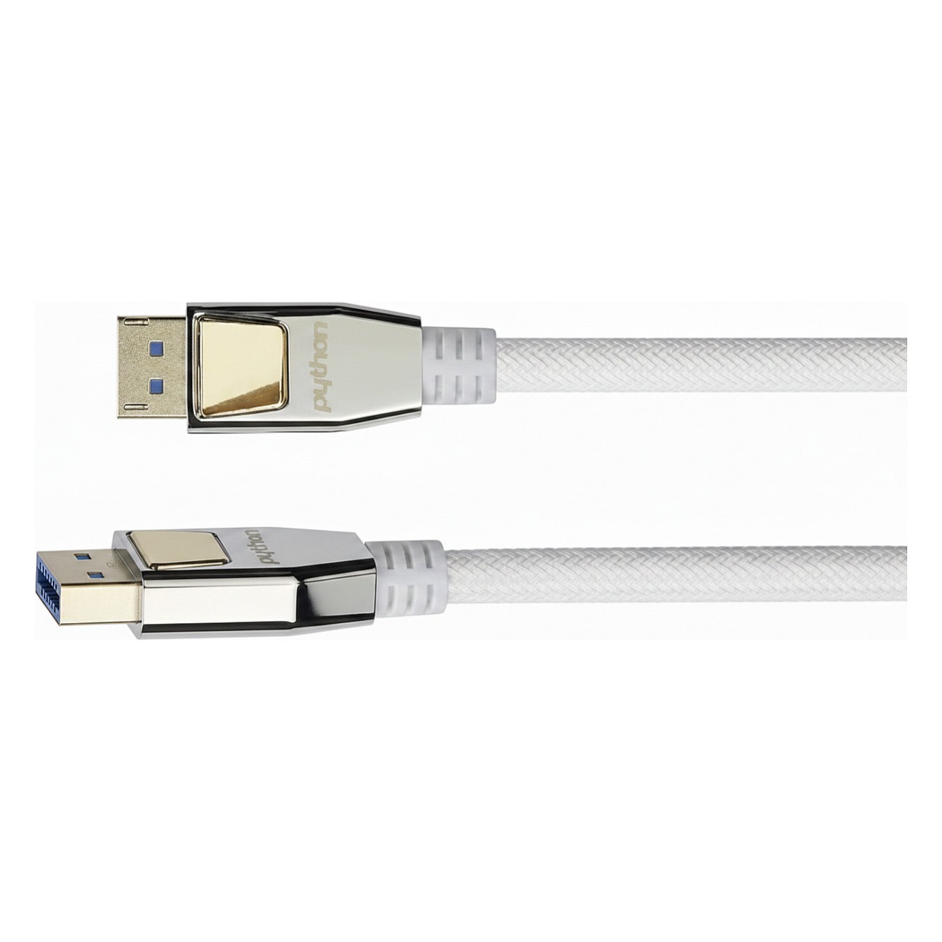Buy Python DisplayPort 2.0 Kabel Nylongeflecht weiß 0,5m in Cyprus, Nicosia, Limassol, Larnaka, Pafos