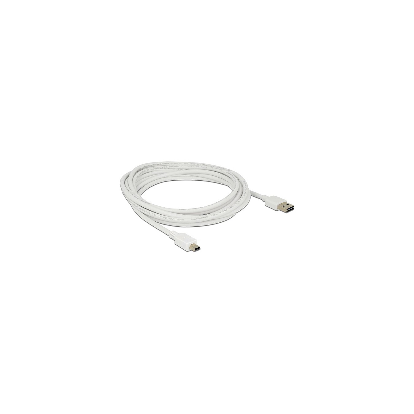 Buy Delock Kabel EASY-USB 2.0 Typ-A Stecker to USB 2.0 Typ Mini-B Stecker 3 m weiß in Cyprus, Nicosia, Limassol, Larnaka, Pafos