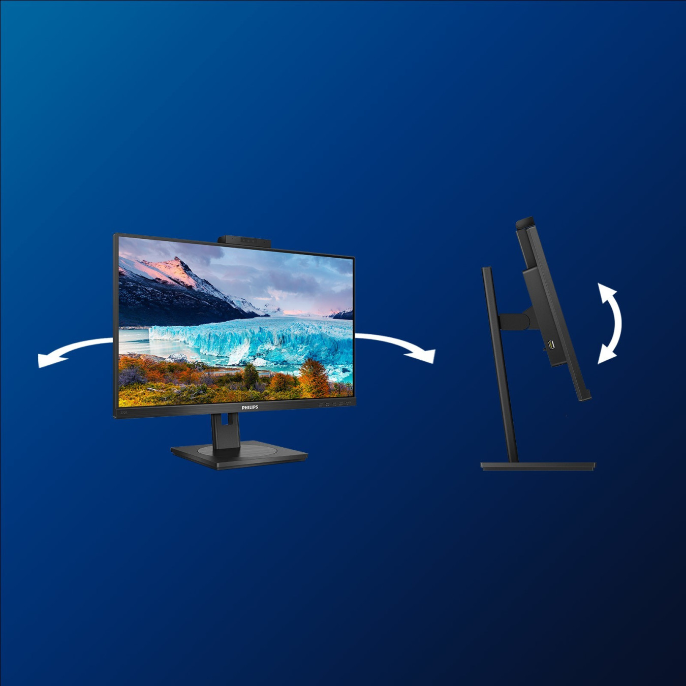 Philips 272S1MH/00 - 27" IPS Full HD Monitor, 75Hz, 4ms, HDMI/DVI/DP, USB 3.2 Hub, Black — Buy in Cyprus with Fast Delivery