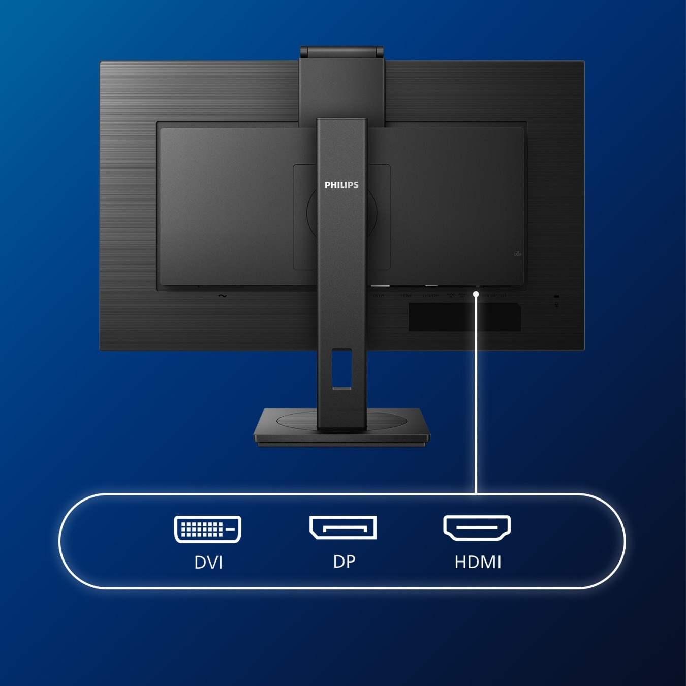 Philips 272S1MH/00 - 27" IPS Full HD Monitor, 75Hz, 4ms, HDMI/DVI/DP, USB 3.2 Hub, Black — Buy in Cyprus with Fast Delivery