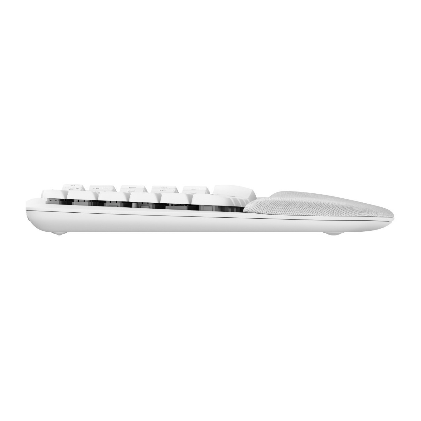 Logitech Wave Keys - Wireless Ergonomic Full-Size Keyboard - Off-White, 2.4GHz + Bluetooth, German QWERTZ