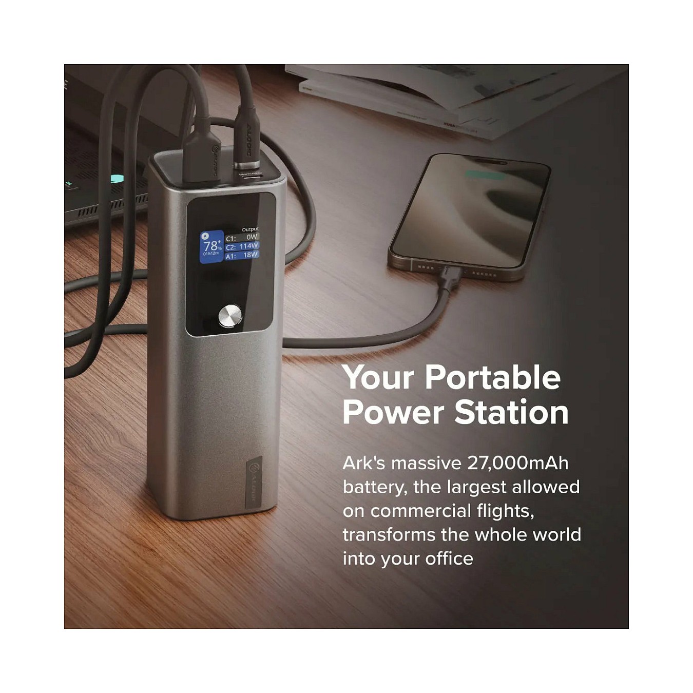 Buy Alogic Ark Powerbank 27.000 mAh with 140W USB-C Charging in Cyprus, Nicosia, Limassol, Larnaka, Pafos