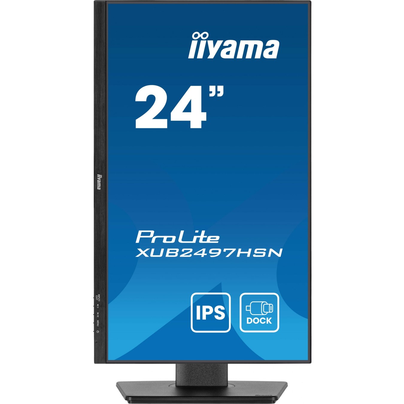 iiyama ProLite XUB2497HSN-B2 - 23.8in FHD IPS 100Hz 1ms USB-C (65W) RJ45 Speakers Pivot Height-Adjustable - Black