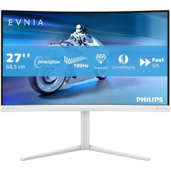 Philips Evnia 5000 27M2C5501 27" QHD 1500R 180Hz VA Gaming Monitor White (Boxed) — Buy in Cyprus with Fast Delivery