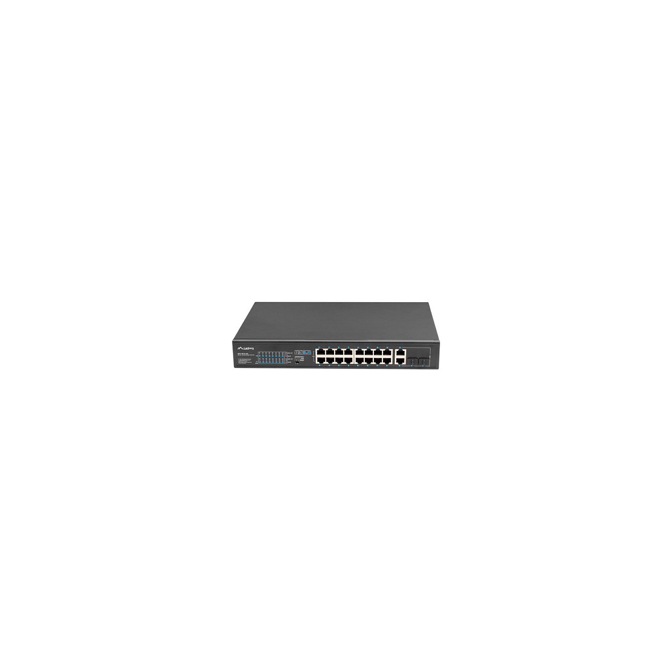 Buy LANBERG Switch 16-Port PoE+ 2x1GB 1xSFP 19' unmanaged 250W in Cyprus, Nicosia, Limassol, Larnaka, Pafos