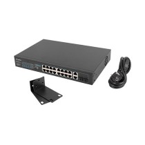 Buy LANBERG Switch 16-Port PoE+ 2x1GB 1xSFP 19' unmanaged 250W in Cyprus, Nicosia, Limassol, Larnaka, Pafos