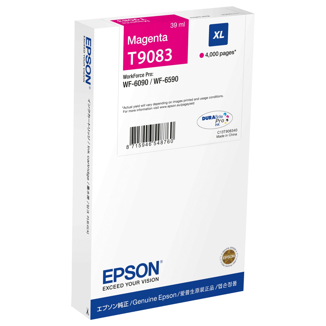 Buy EPSON Tinte magenta 39.0ml WF Pro 6xxx, ''XL'' in Cyprus, Nicosia, Limassol, Larnaka, Pafos