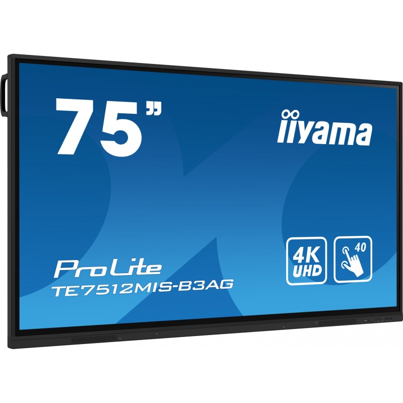 Buy iiyama ProLite TE7512MIS-B3AG - 75" 4K UHD IPS Interactive Touch Display, An... in Cyprus, Nicosia, Limassol, Larnaka, Pafos