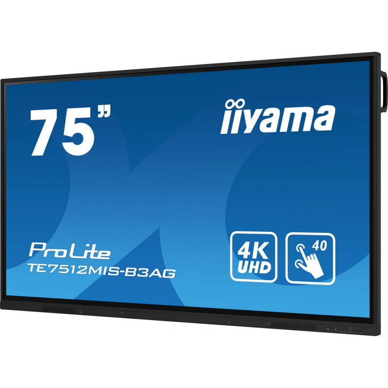 Buy iiyama ProLite TE7512MIS-B3AG - 75" 4K UHD IPS Interactive Touch Display, An... in Cyprus, Nicosia, Limassol, Larnaka, Pafos