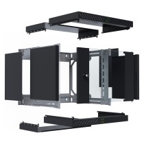 Buy 19' Wandgehäuse X-Rack mit Glastür 400-600mm 9HE schwarz in Cyprus, Nicosia, Limassol, Larnaka, Pafos