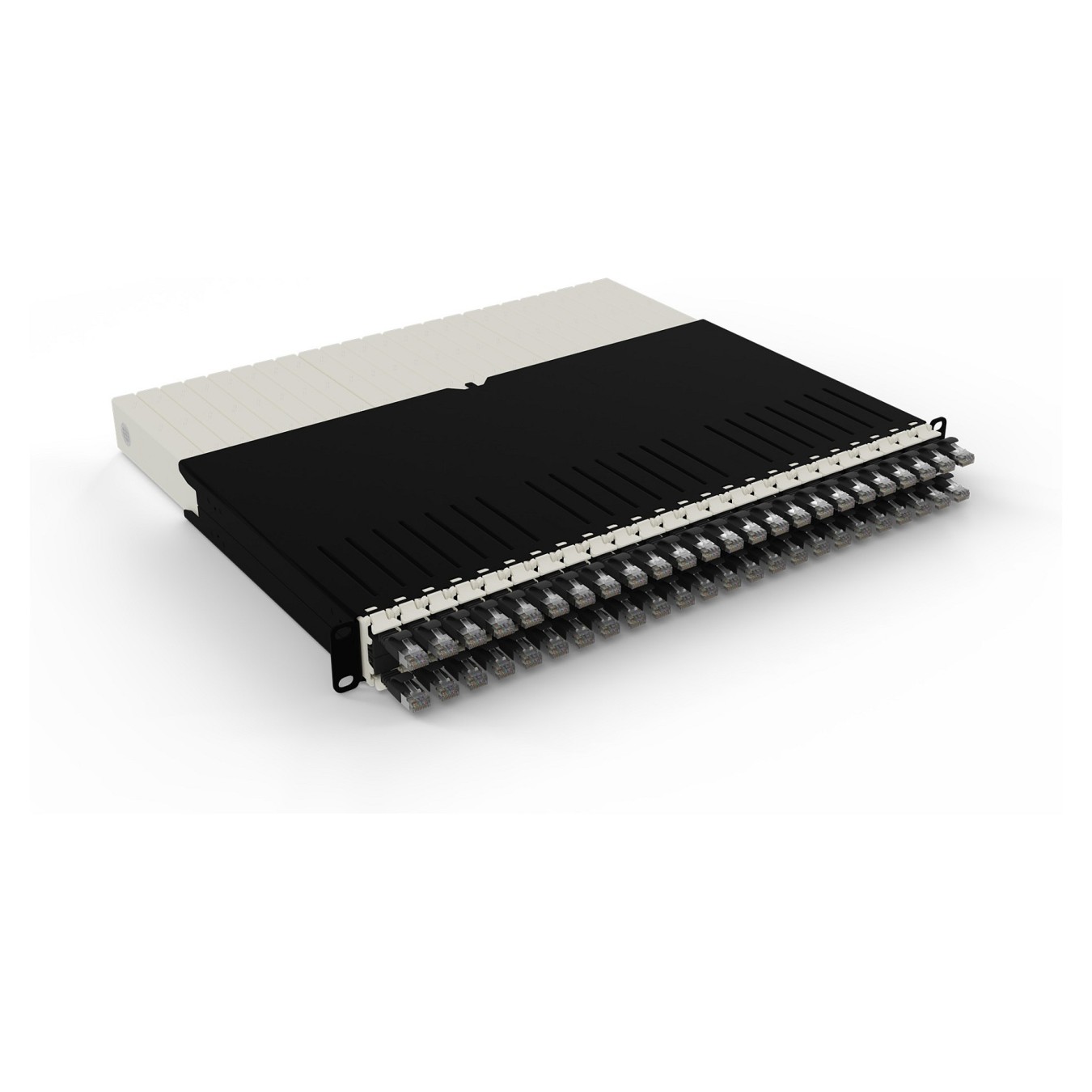 Buy Patchbox patchbox.one Kabeleinzugssystem 8RU STP (0.8 m) mit 24 Kassetten. Patchkabel Cat. 6a. U FTP. PoE. Kabel schwarz in 