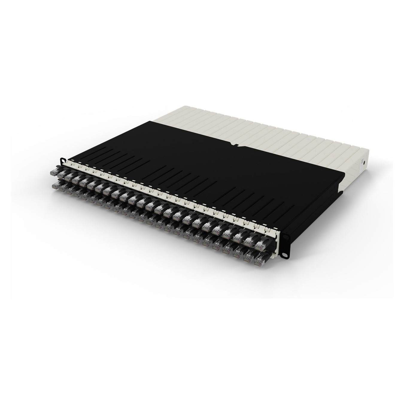 Buy Patchbox patchbox.one Kabeleinzugssystem 8RU STP (0.8 m) mit 24 Kassetten. Patchkabel Cat. 6a. U FTP. PoE. Kabel schwarz in 