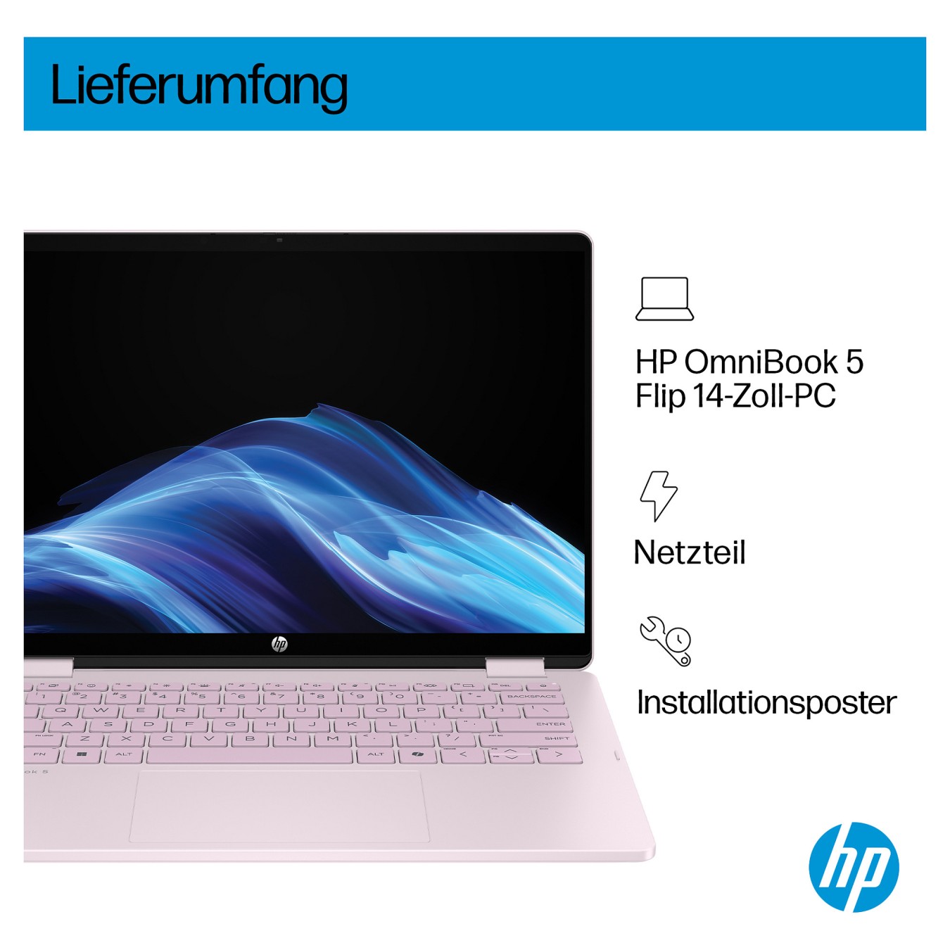 Buy HP OmniBook 5 Flip 14-fp0156ng Core 5-120U 16GB 512SSD W11 Home in Cyprus, Nicosia, Limassol, Larnaka, Pafos