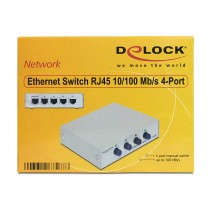 Buy DELOCK DATA Switch 4-port RJ45 10 100manuell in Cyprus, Nicosia, Limassol, Larnaka, Pafos