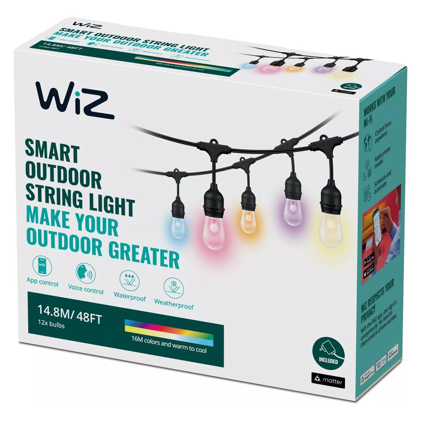 Buy WiZ White & Color String Lights Tunable 120lm Einzelpack in Cyprus, Nicosia, Limassol, Larnaka, Pafos