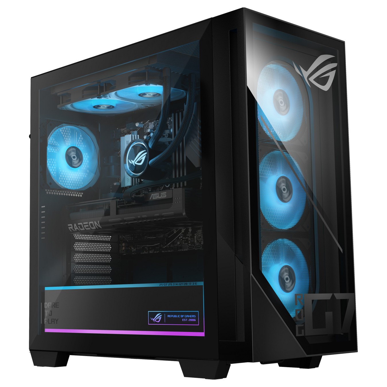 Buy ASUS ROG GM700 GM700TZ-R9800X183W Ryzen 7-9800X 3D 32GB 2TB RX9070XT Win11 in Cyprus, Nicosia, Limassol, Larnaka, Pafos