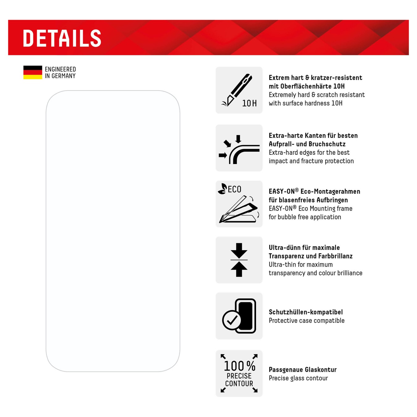 Buy Displex Panzerglas und Schutzhülle für Iphone 15 in Cyprus, Nicosia, Limassol, Larnaka, Pafos
