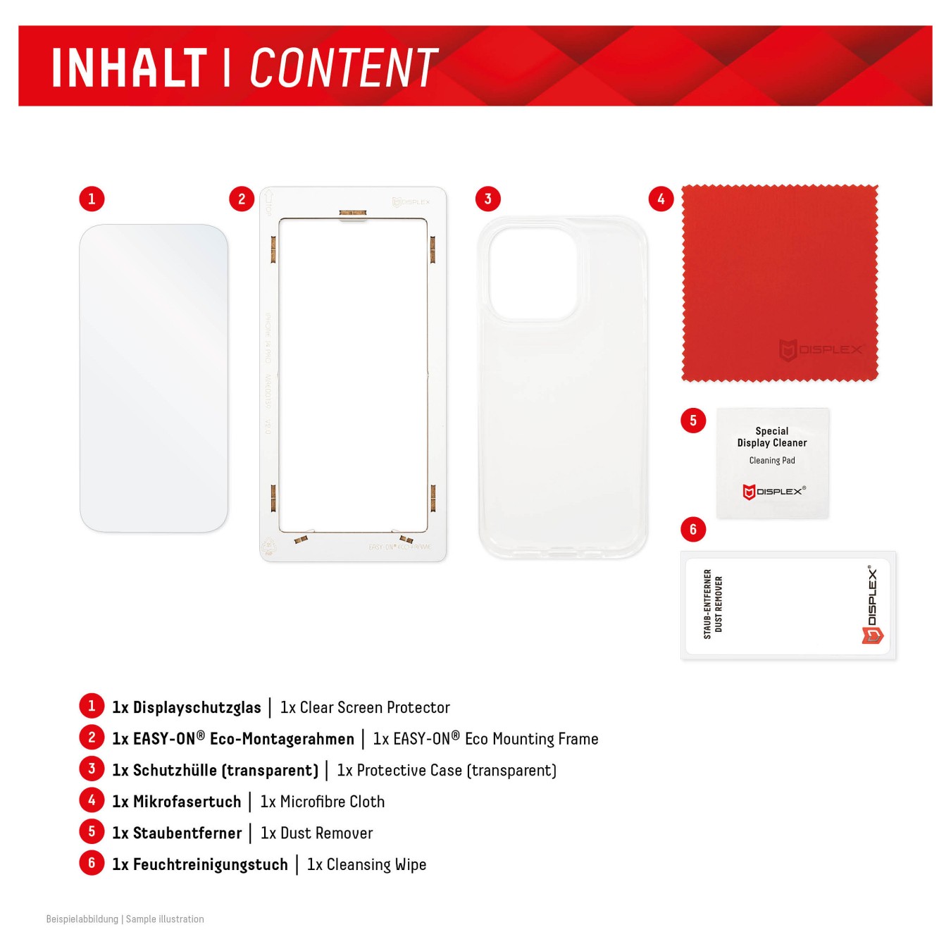 Buy Displex Panzerglas und Schutzhülle für Iphone 15 in Cyprus, Nicosia, Limassol, Larnaka, Pafos