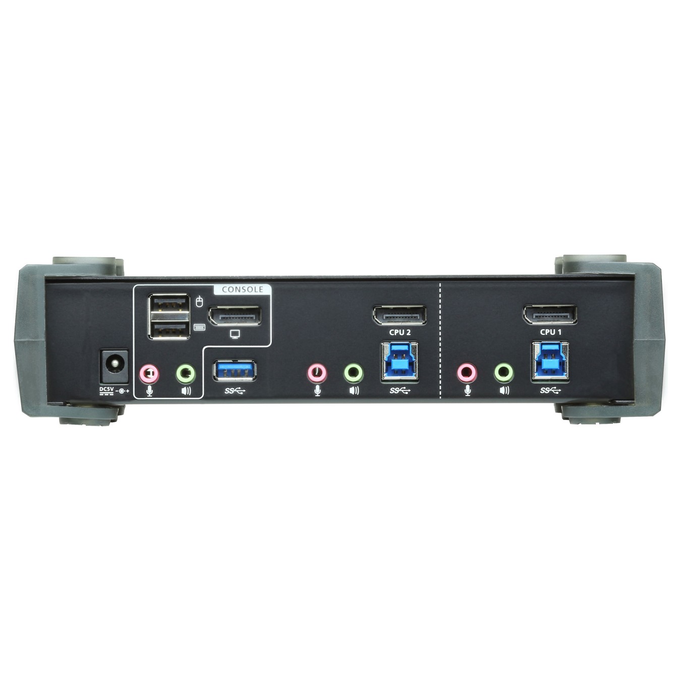 Buy KVM Desktop Switch 2-Port USB 3.1 Gen 1 4K DisplayPort 1.2 KVMPTM Switch with Audio (KVM cables included) ATEN in Cyprus, Ni