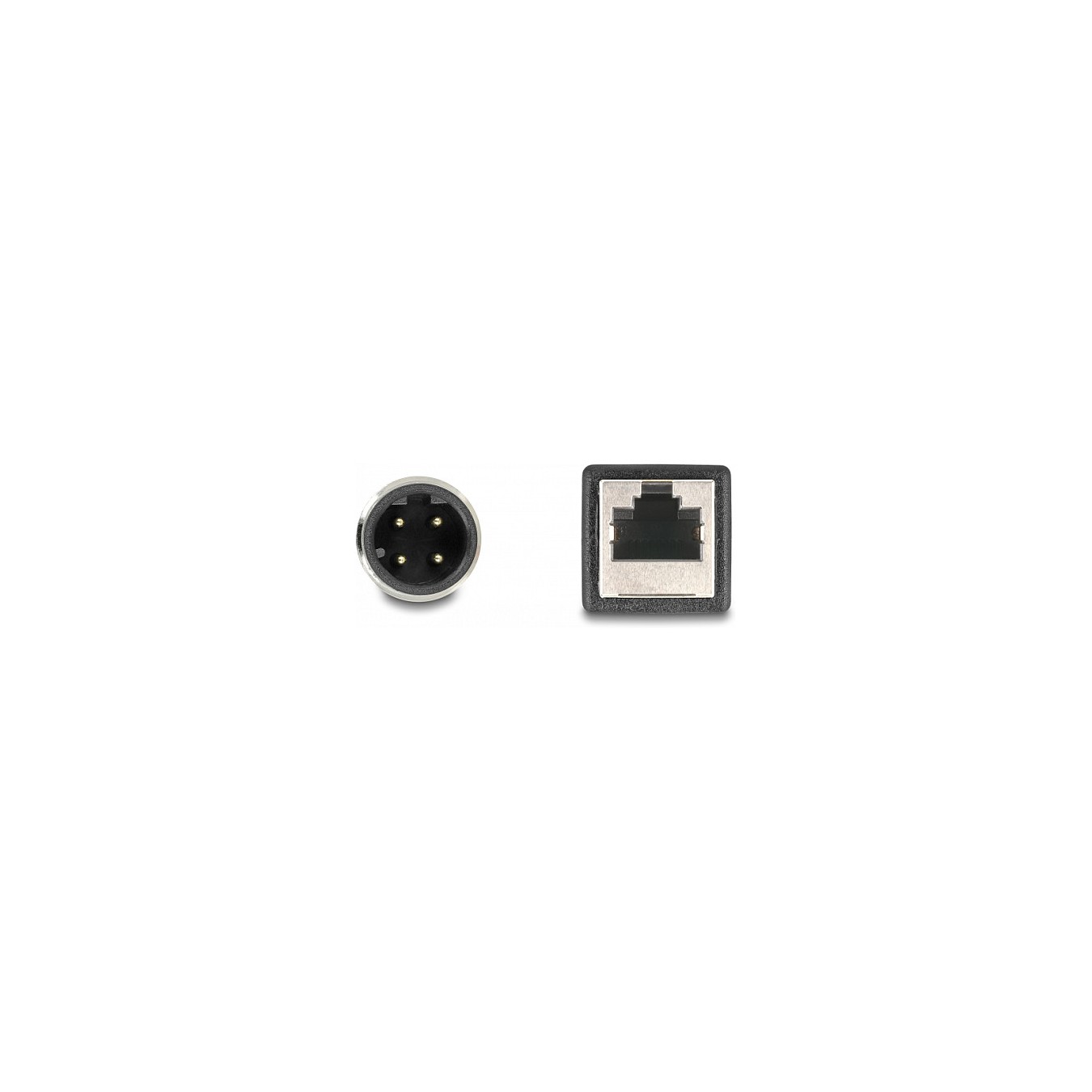 Buy Delock M12 Adapterkabel D-kodiert 4 Pin Stecker zu RJ45 Buchse 50 cm in Cyprus, Nicosia, Limassol, Larnaka, Pafos