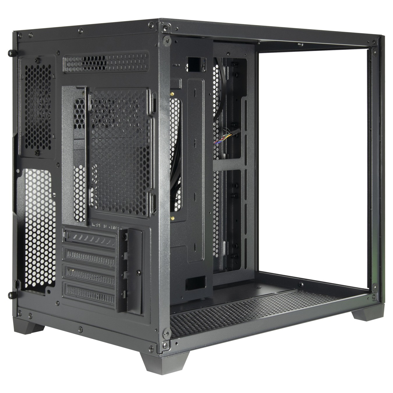 Buy Midi Inter-Tech Gaming-Gehäuse Micro-ATX C-501 Aspect schwarz in Cyprus, Nicosia, Limassol, Larnaka, Pafos