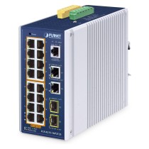 Buy PLANET Industrial 16-Port PoE+ Managed Switch IGS-4215-16P2T in Cyprus, Nicosia, Limassol, Larnaka, Pafos
