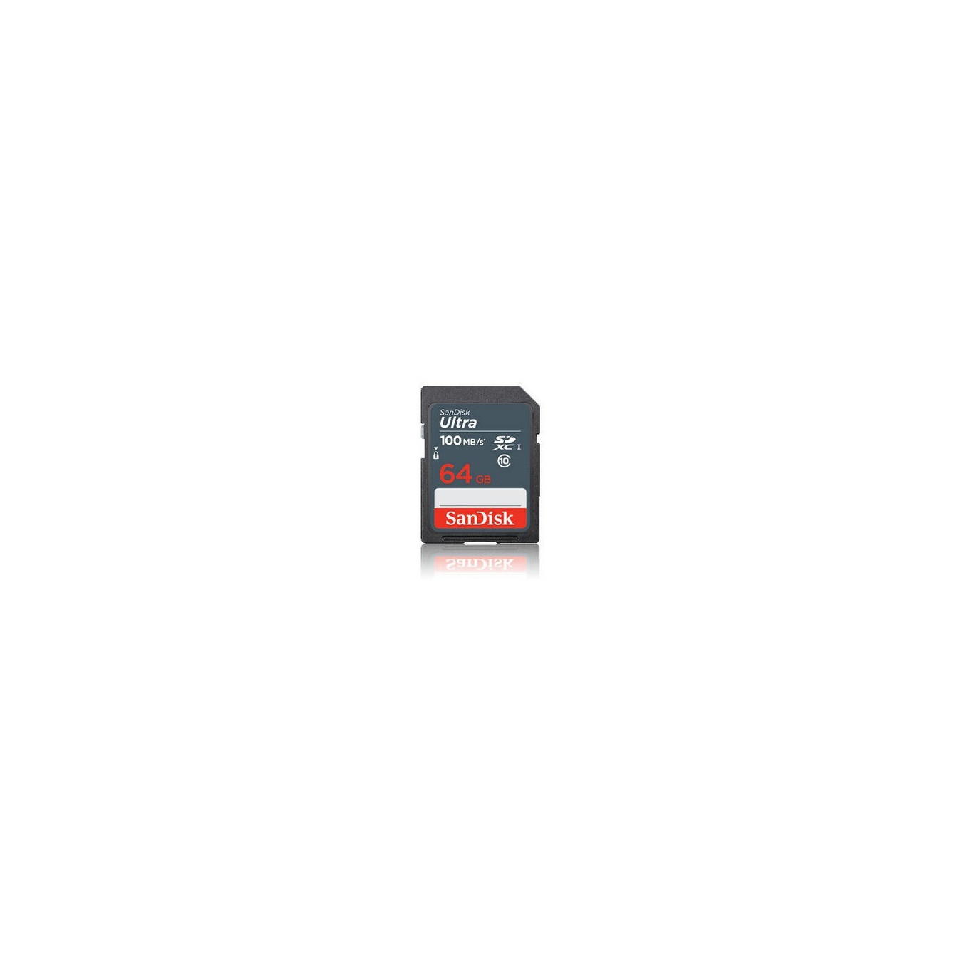 SanDisk Ultra SDXC 64GB - Class 10 UHS-I (U1) - 100 MB/s - Grey/Red — Buy in Cyprus with Fast Delivery