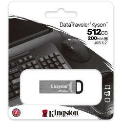 Buy Kingston DataTraveler Kyson - 512GB USB 3.2 Gen 1 (USB-A) - Silver in Cyprus, Nicosia, Limassol, Larnaka, Pafos
