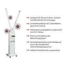 Buy Connections Disinfektionsstation 120W für 60m2 Raum in Cyprus, Nicosia, Limassol, Larnaka, Pafos
