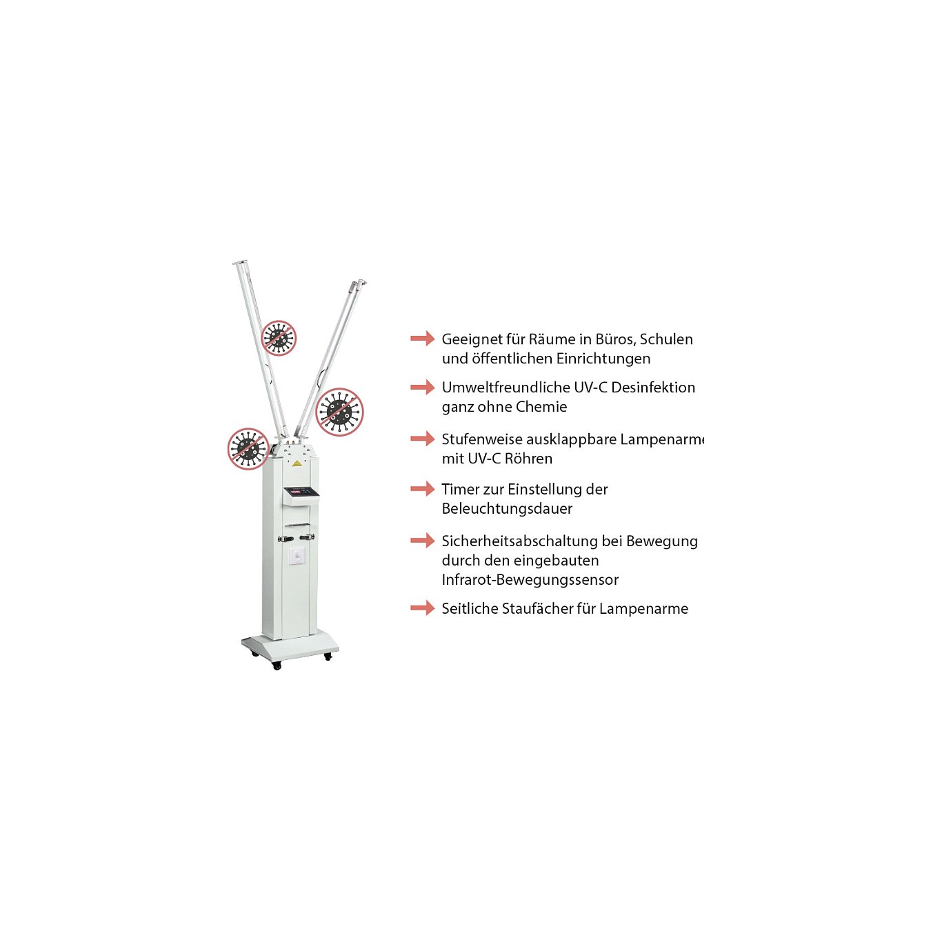 Buy Connections Disinfektionsstation 120W für 60m2 Raum in Cyprus, Nicosia, Limassol, Larnaka, Pafos