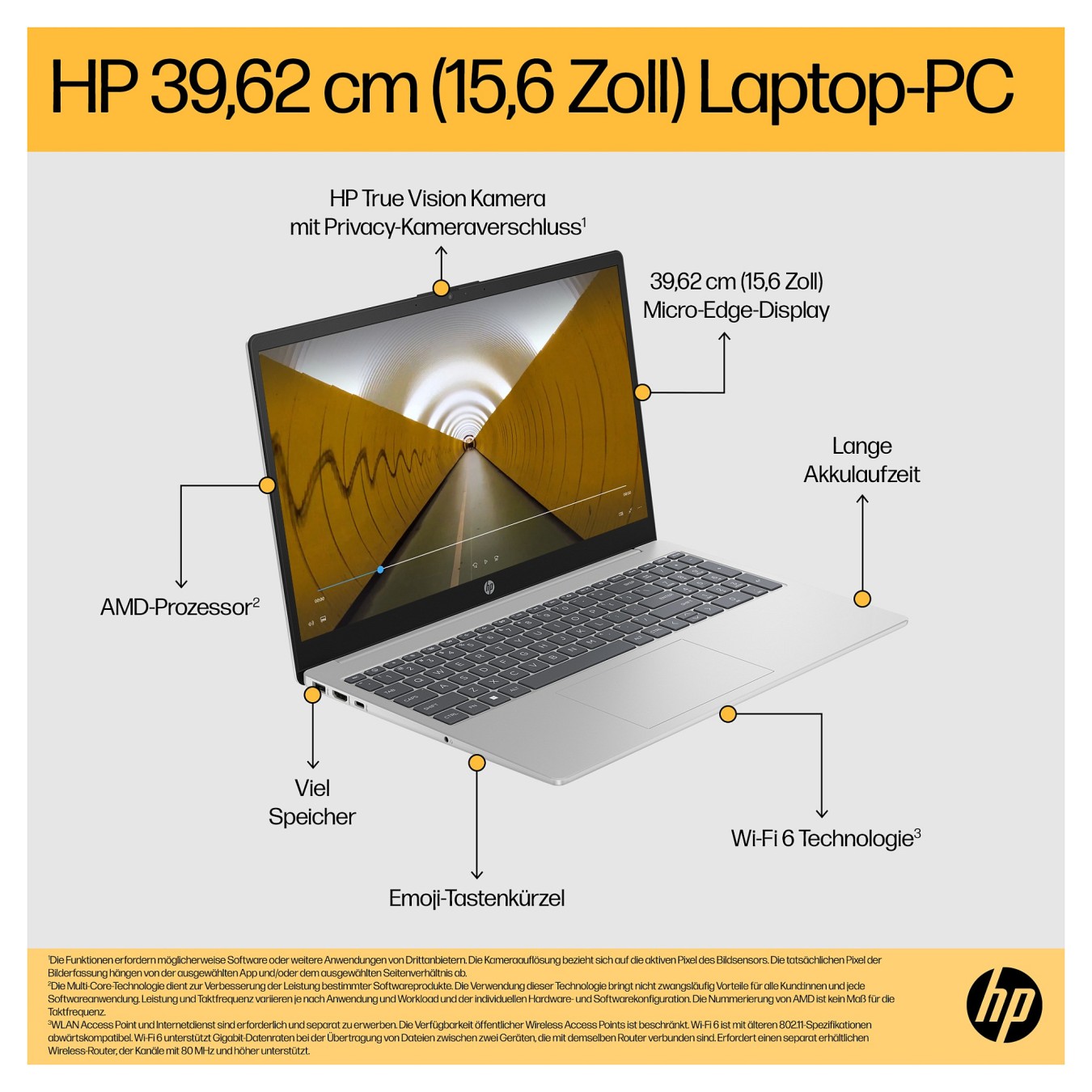 Buy HP Laptop 15-fc0473ng RYZ7-5825U 16GB 512SSD noOS in Cyprus, Nicosia, Limassol, Larnaka, Pafos