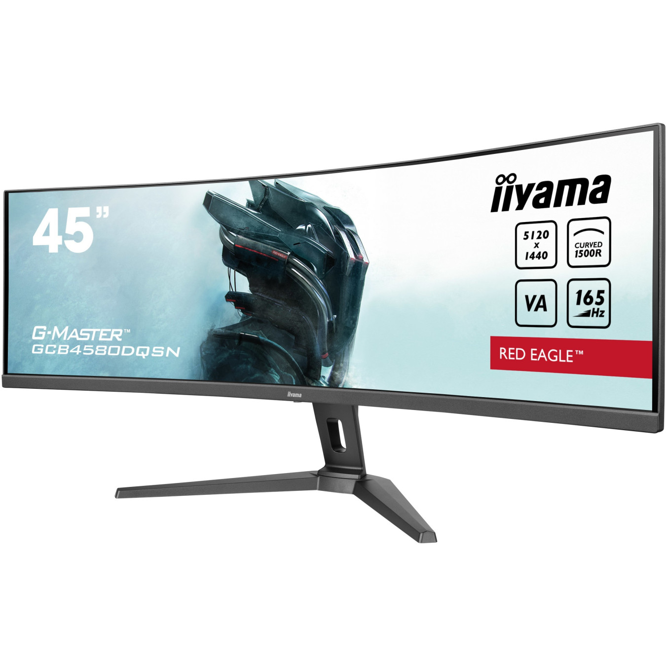 iiyama G-MASTER GCB4580DQSN-B1 - 45" (5120x1440) Curved 165Hz VA Gaming Monitor, USB-C 90W, HDR400, Black