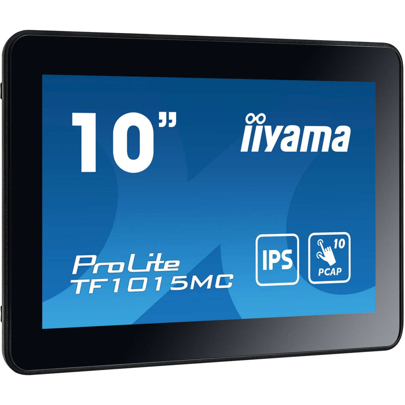 IIYAMA TF1015MC-B3 - 10.1in IPS 10-Point PCAP Touch Display, 16:10, 1280x800, HDMI+DP+USB, Black