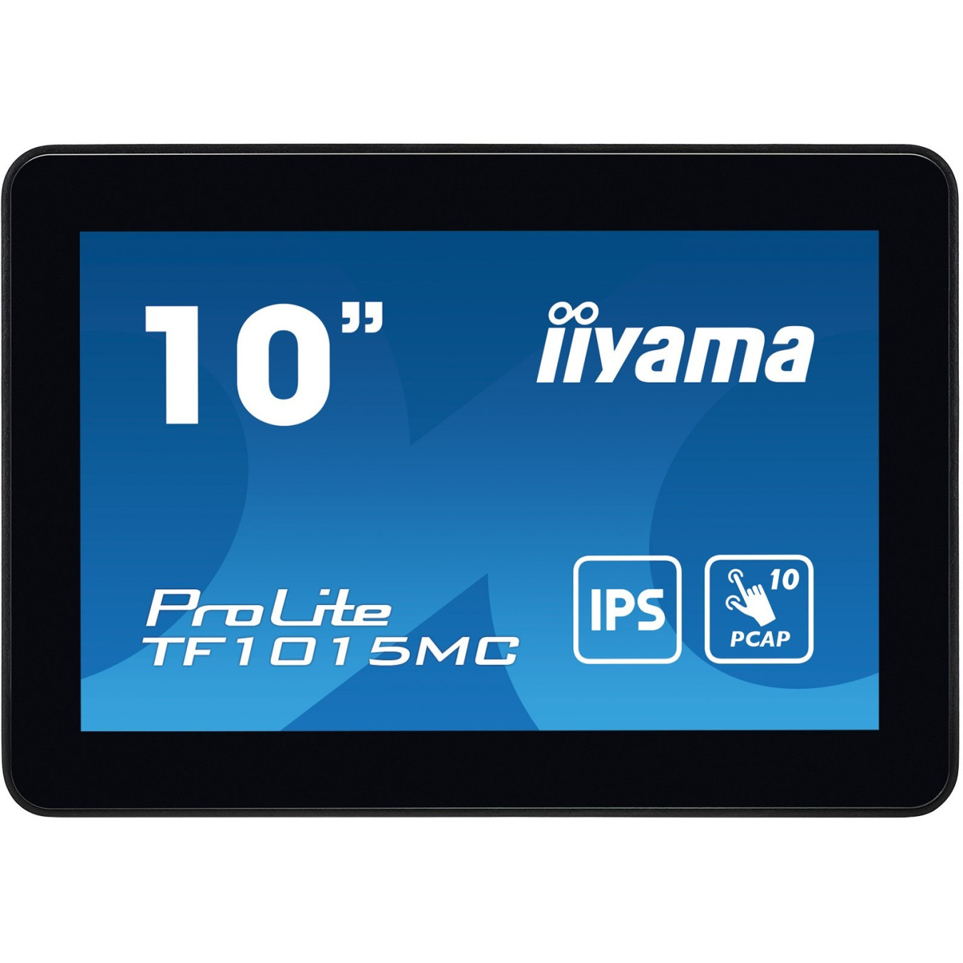 IIYAMA TF1015MC-B3 - 10.1in IPS 10-Point PCAP Touch Display, 16:10, 1280x800, HDMI+DP+USB, Black