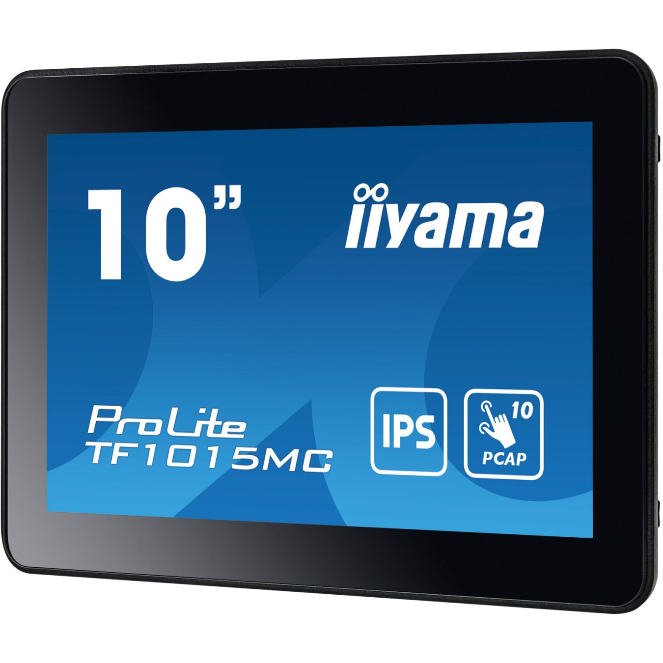 IIYAMA TF1015MC-B3 - 10.1in IPS 10-Point PCAP Touch Display, 16:10, 1280x800, HDMI+DP+USB, Black